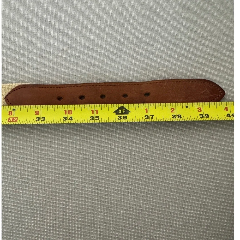 Nautical Maritime Signals Embroidered Leather‎ Belt
